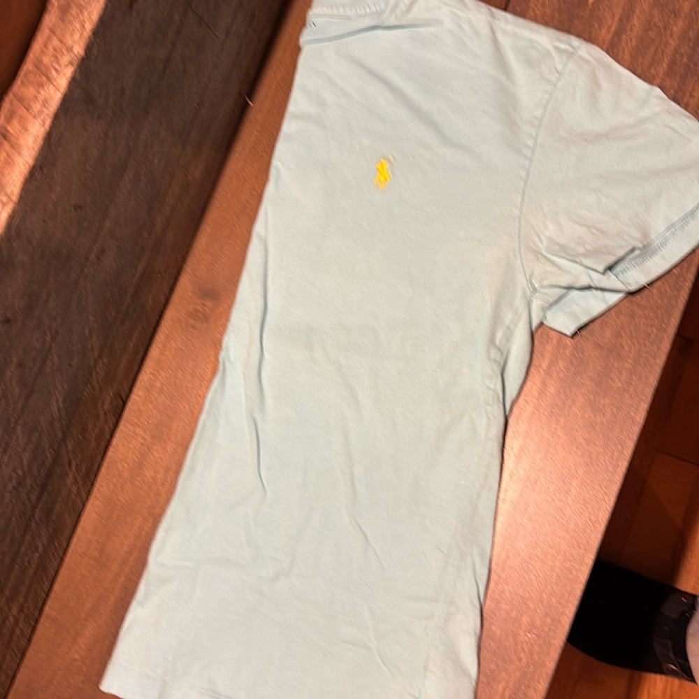 Men’s small short sleeved polo t shirt blue